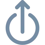 Circle Upload SVG Icon